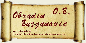 Obradin Buzganović vizit kartica